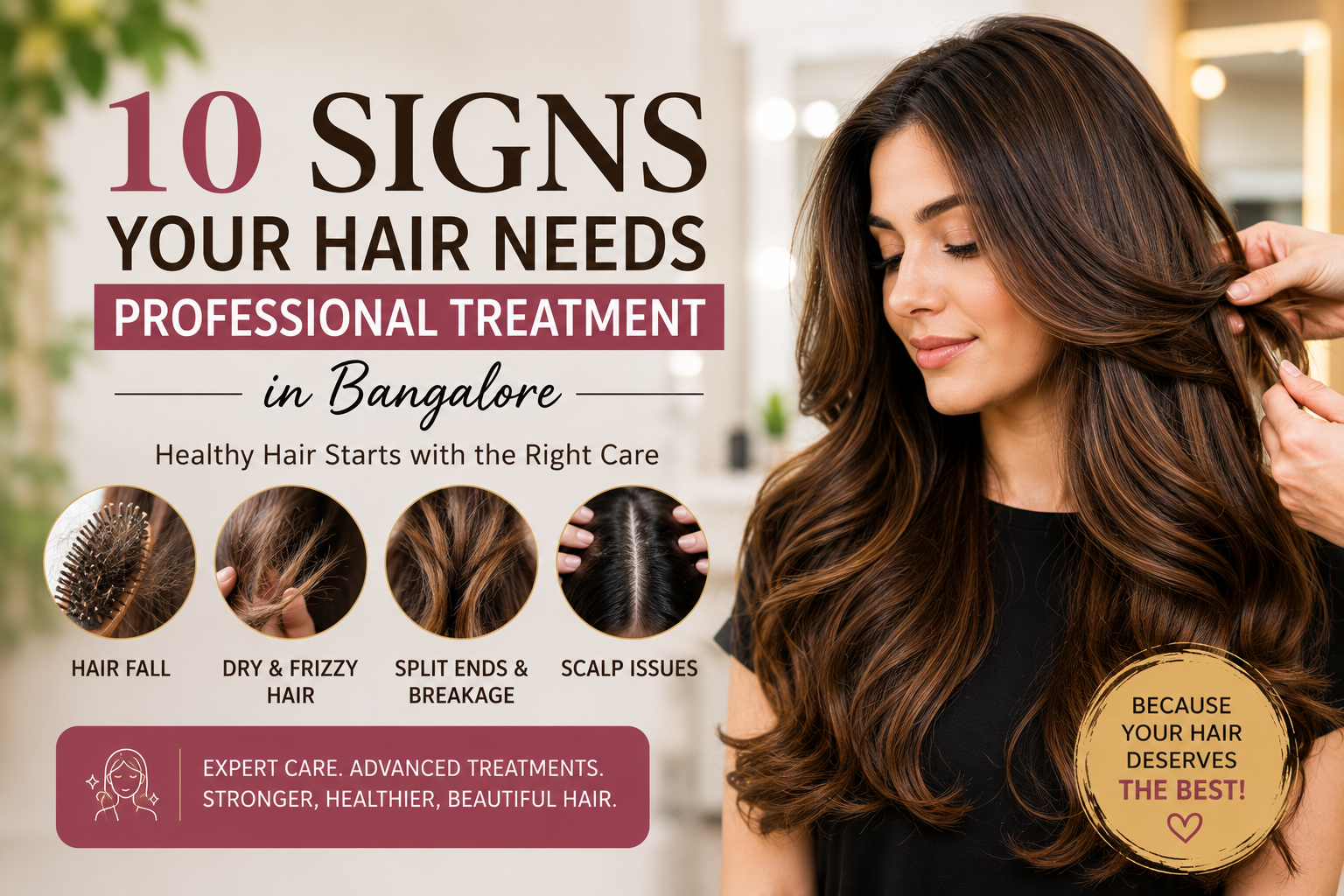 10 Signs Your Hair Needs Professional Treatment in Bangalore